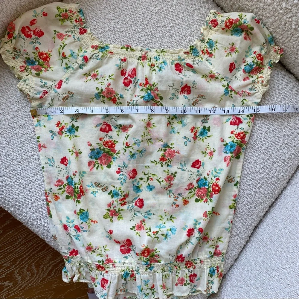 Price firm: Abercrombie floral blouse